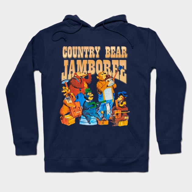 Country Bear Jamboree Vintage Retro Hoodie by ThisIsFloriduhMan